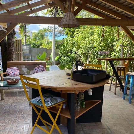 Ti Bwa Carbet Cosy Semi-Exterieur Avec Toit Terrasse Villa Sainte-Anne  Kültér fotó