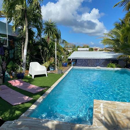 Ti Bwa Carbet Cosy Semi-Exterieur Avec Toit Terrasse Villa Sainte-Anne  Kültér fotó