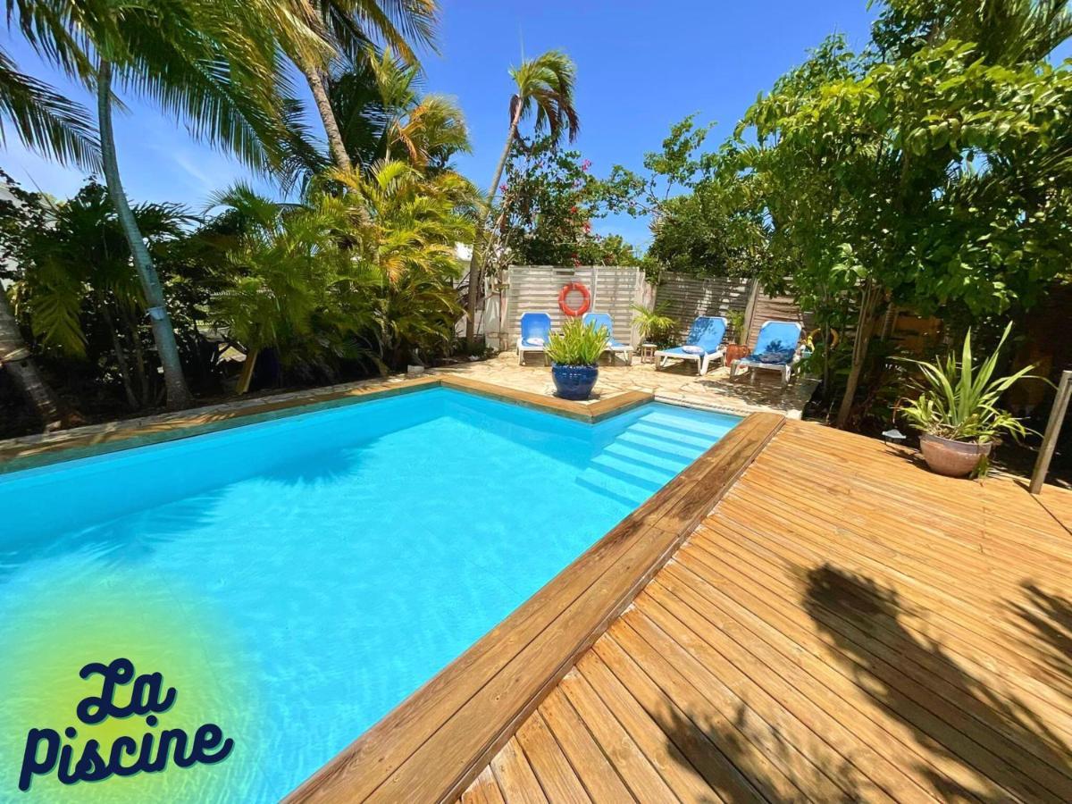 Ti Bwa Carbet Cosy Semi-Exterieur Avec Toit Terrasse Villa Sainte-Anne  Kültér fotó
