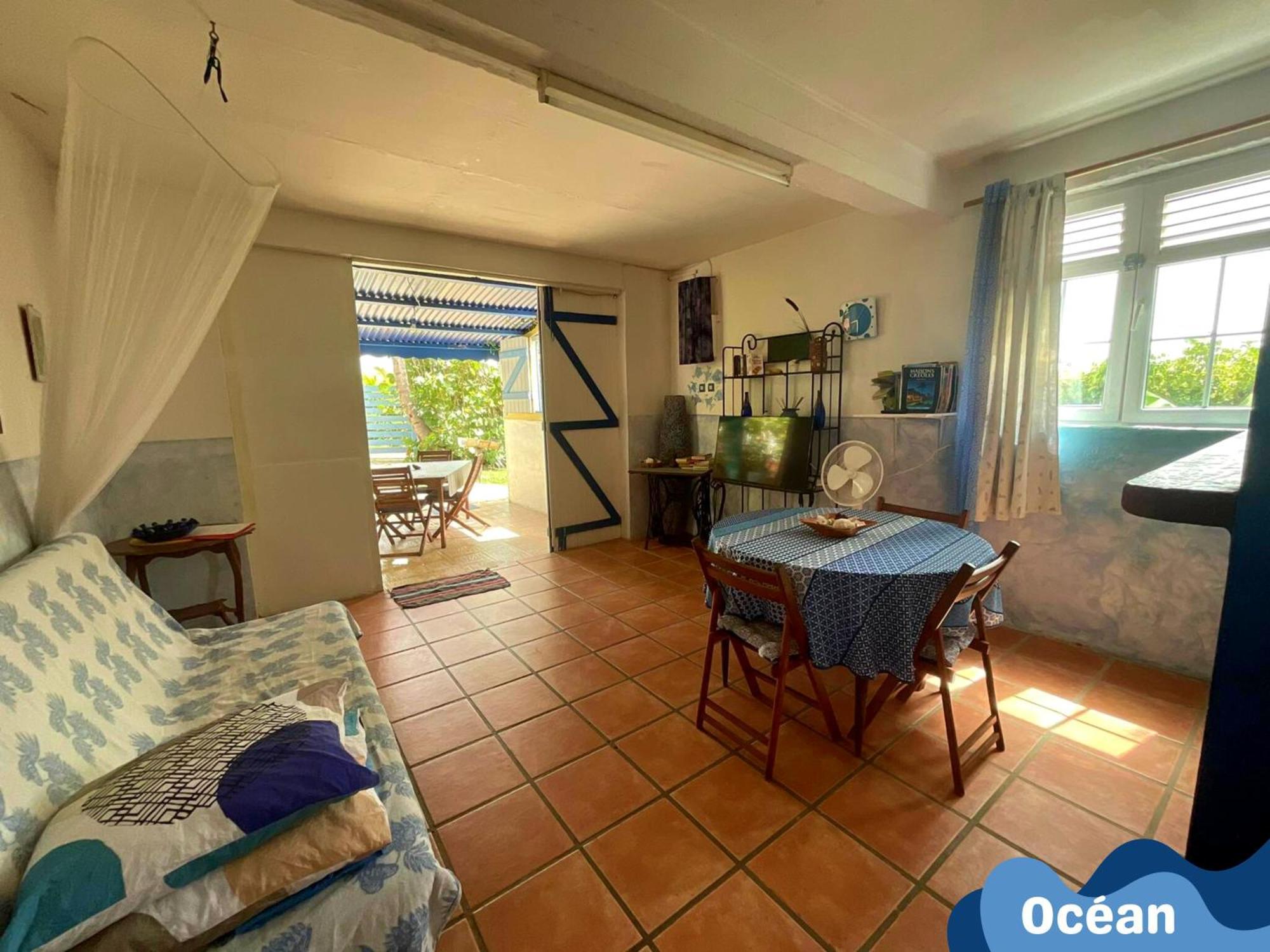 Ti Bwa Carbet Cosy Semi-Exterieur Avec Toit Terrasse Villa Sainte-Anne  Szoba fotó