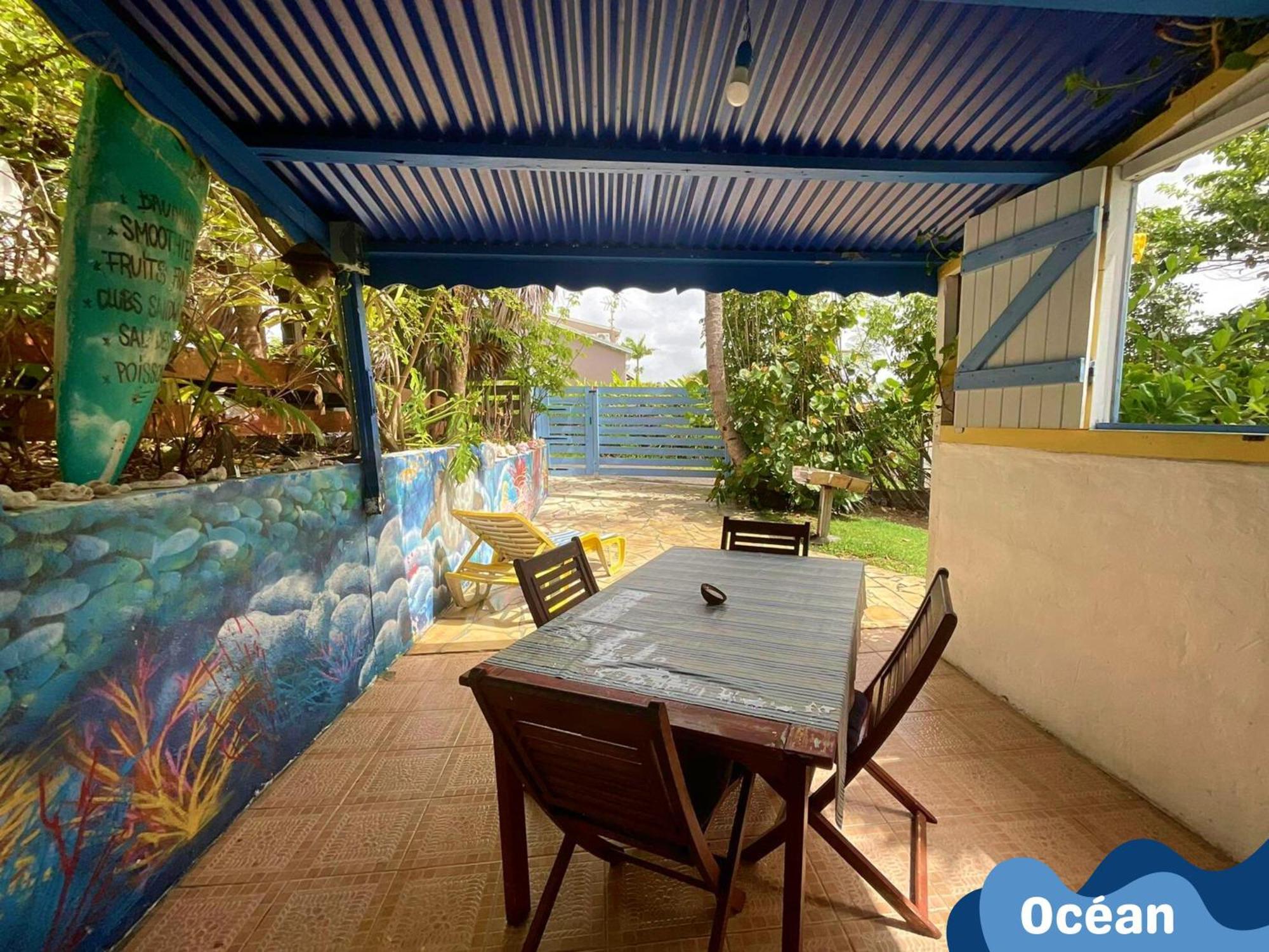 Ti Bwa Carbet Cosy Semi-Exterieur Avec Toit Terrasse Villa Sainte-Anne  Szoba fotó